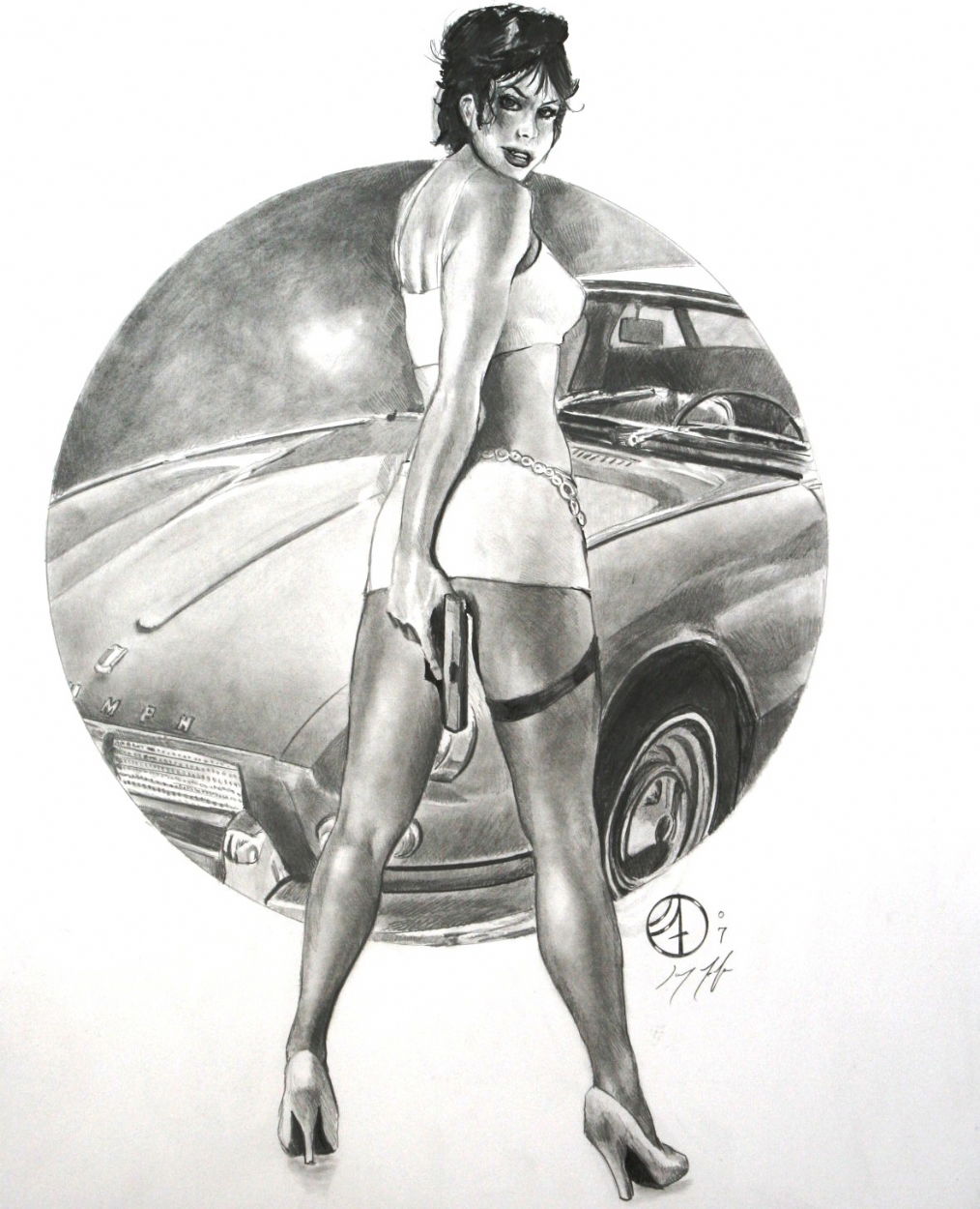 Jay Fife Modesty Blaise Commission In Comicart Dk Peter